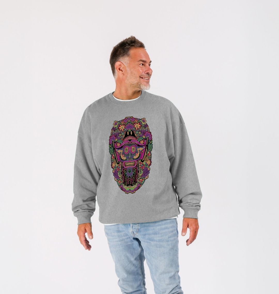 Mushroom Man Unisex Organic Cotton Oversized Sweater Original