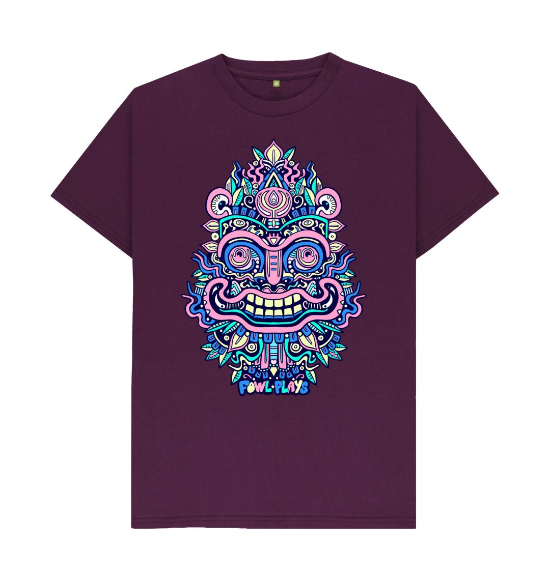 Purple Happy Mask Unisex T-shirt Pastel