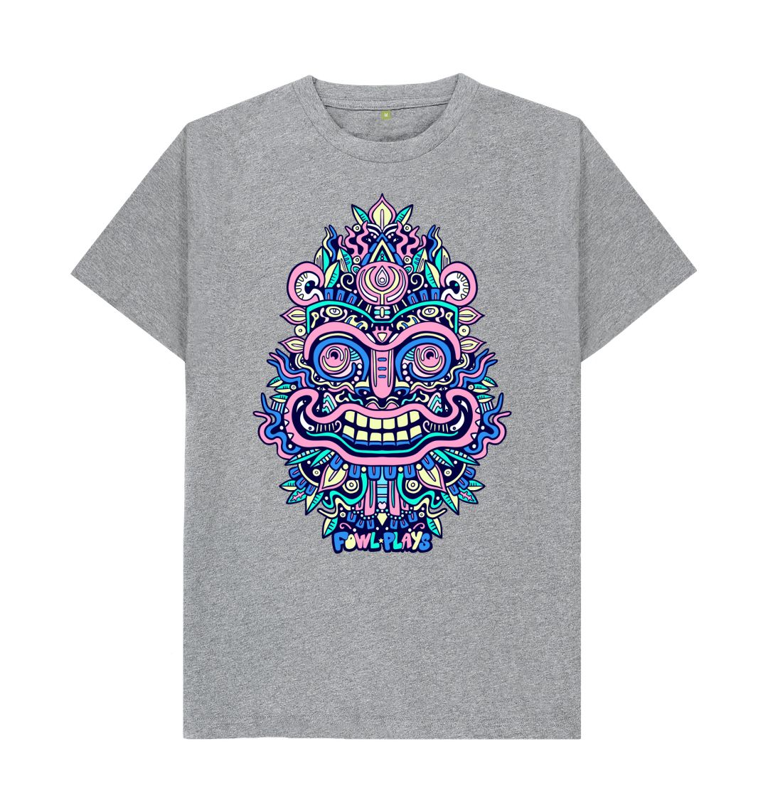 Athletic Grey Happy Mask Unisex T-shirt Pastel