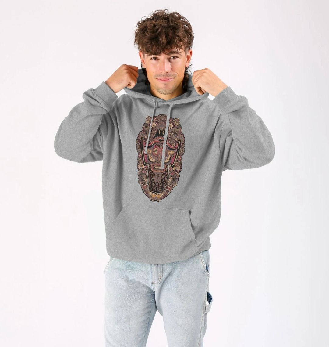 Mushroom Man Unisex Organic Cotton Hoodie Autumn