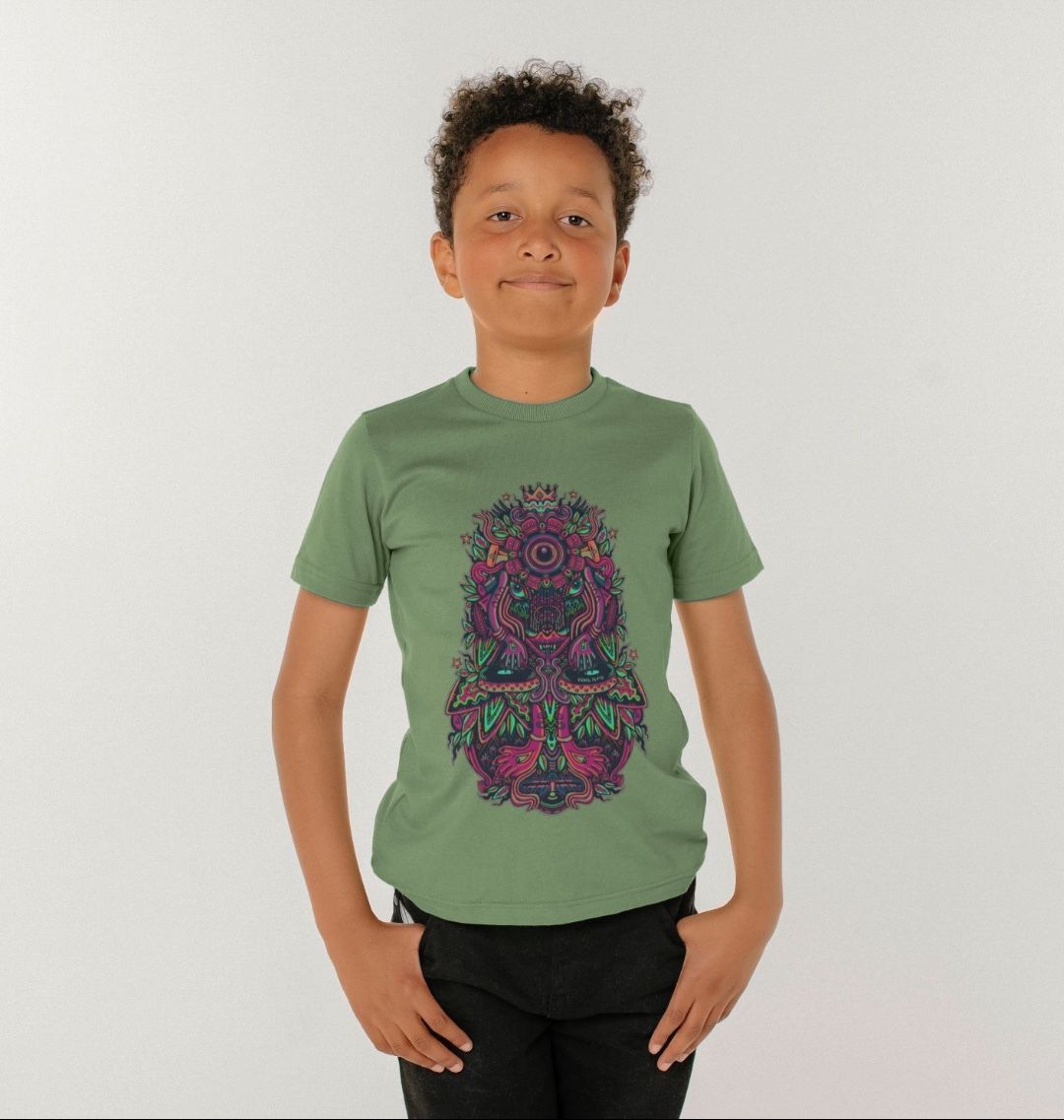 That Magic Sound Organic Cotton Unisex Kids T-shirt Plum