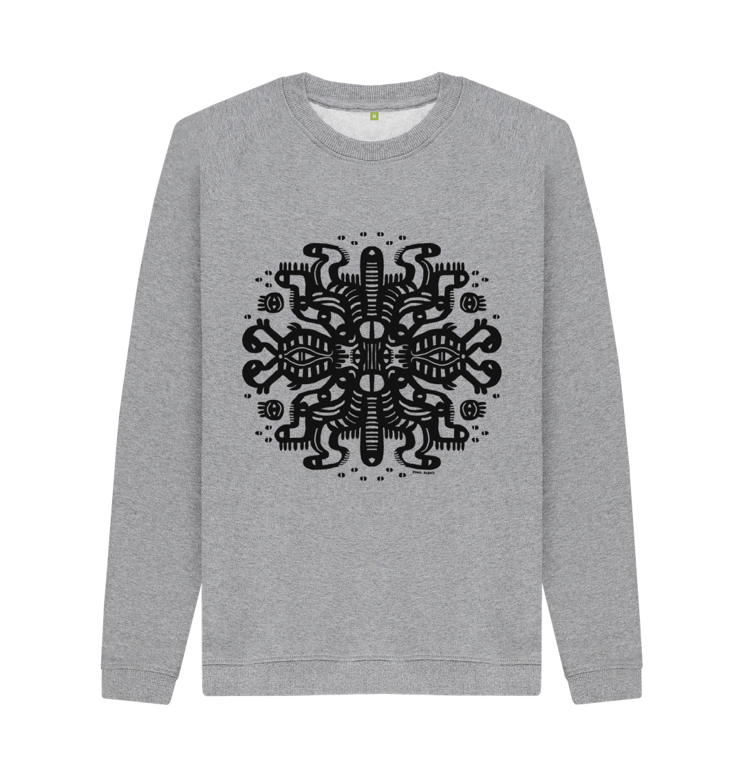 Light Heather Squidmates Organic Cotton Unisex Sweater