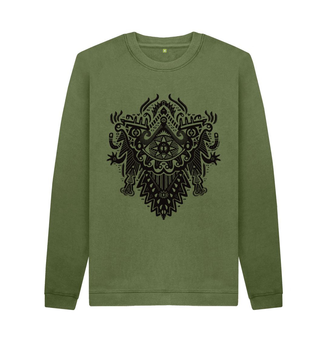 Khaki Witch Doctor Organic Cotton Unisex Sweater