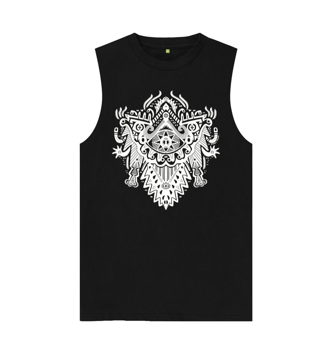 Black Witch Doctor Organic Cotton Mens Vest