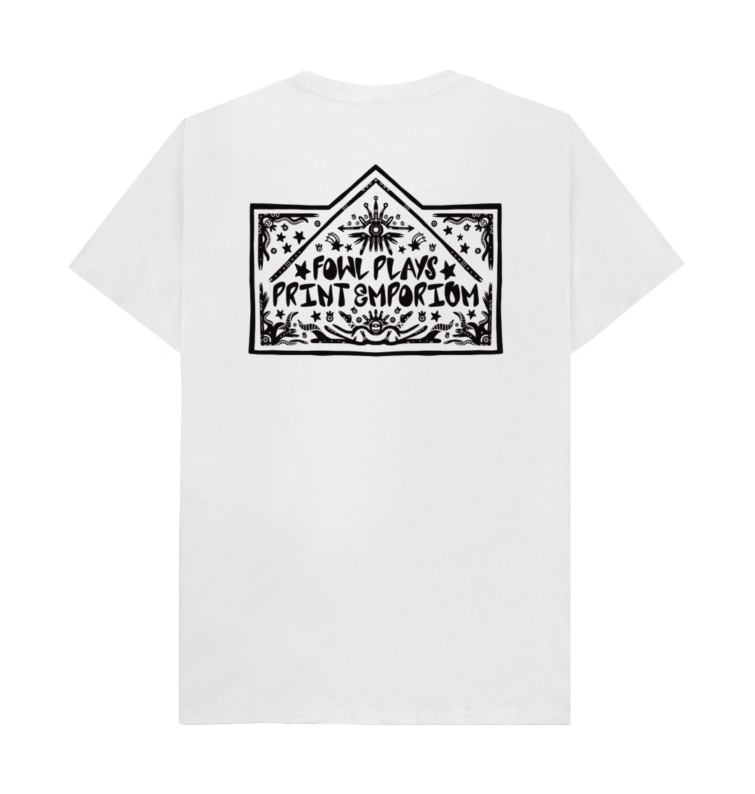 White Fowl Plays Print Emporium Front & Back Unisex T-shirt