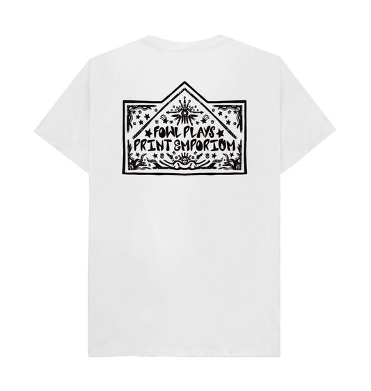 White Fowl Plays Print Emporium Front & Back Unisex T-shirt