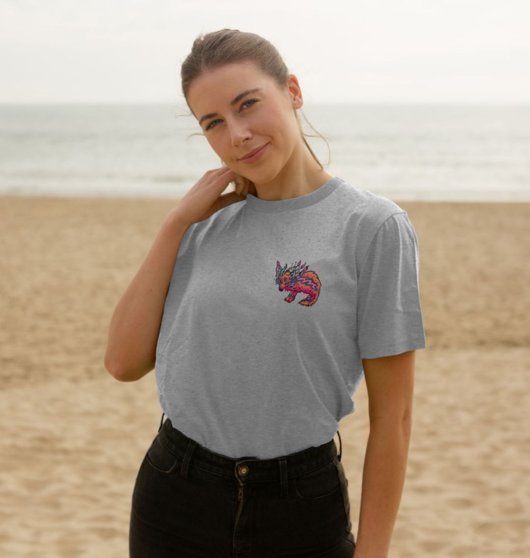 Fennec Fire Fox Organic Cotton Unisex Back & Front T-shirt