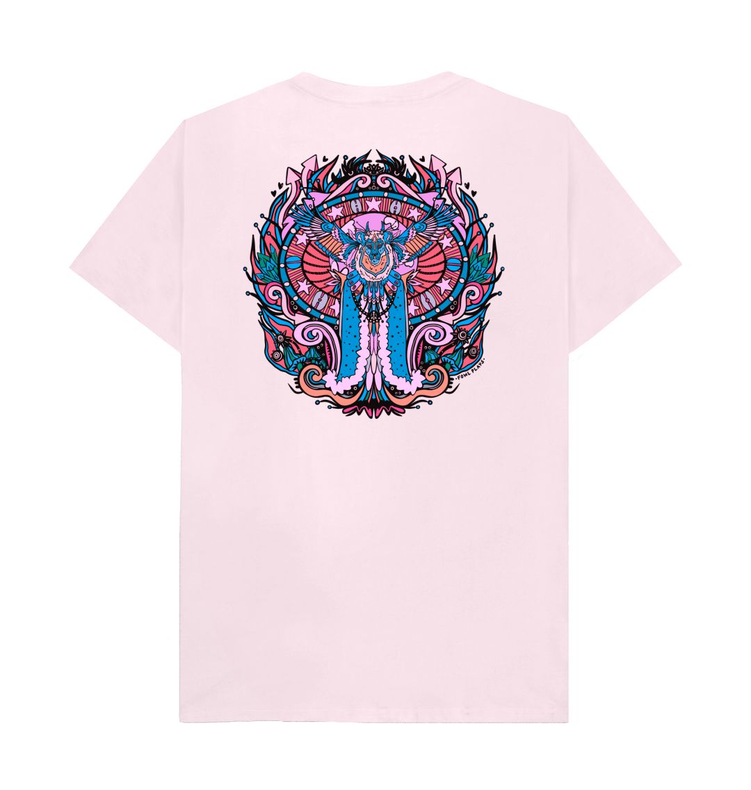 Pink Flying Lion Front & Back Pink