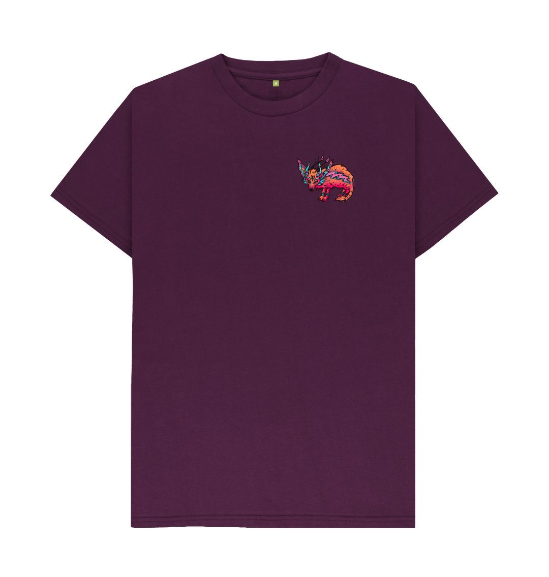 Purple Fennec Fire Fox Unisex Back & Front T-shirt