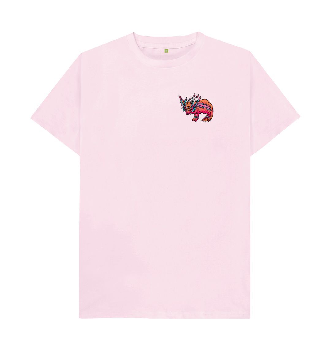 Pink Fennec Fire Fox Unisex Back & Front T-shirt