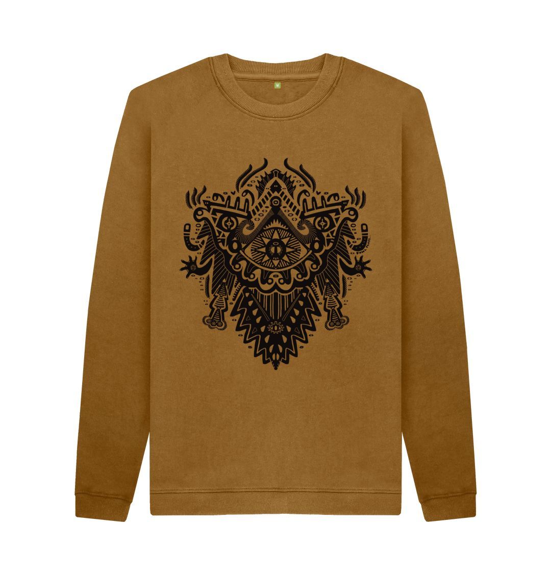 Brown Witch Doctor Organic Cotton Unisex Sweater