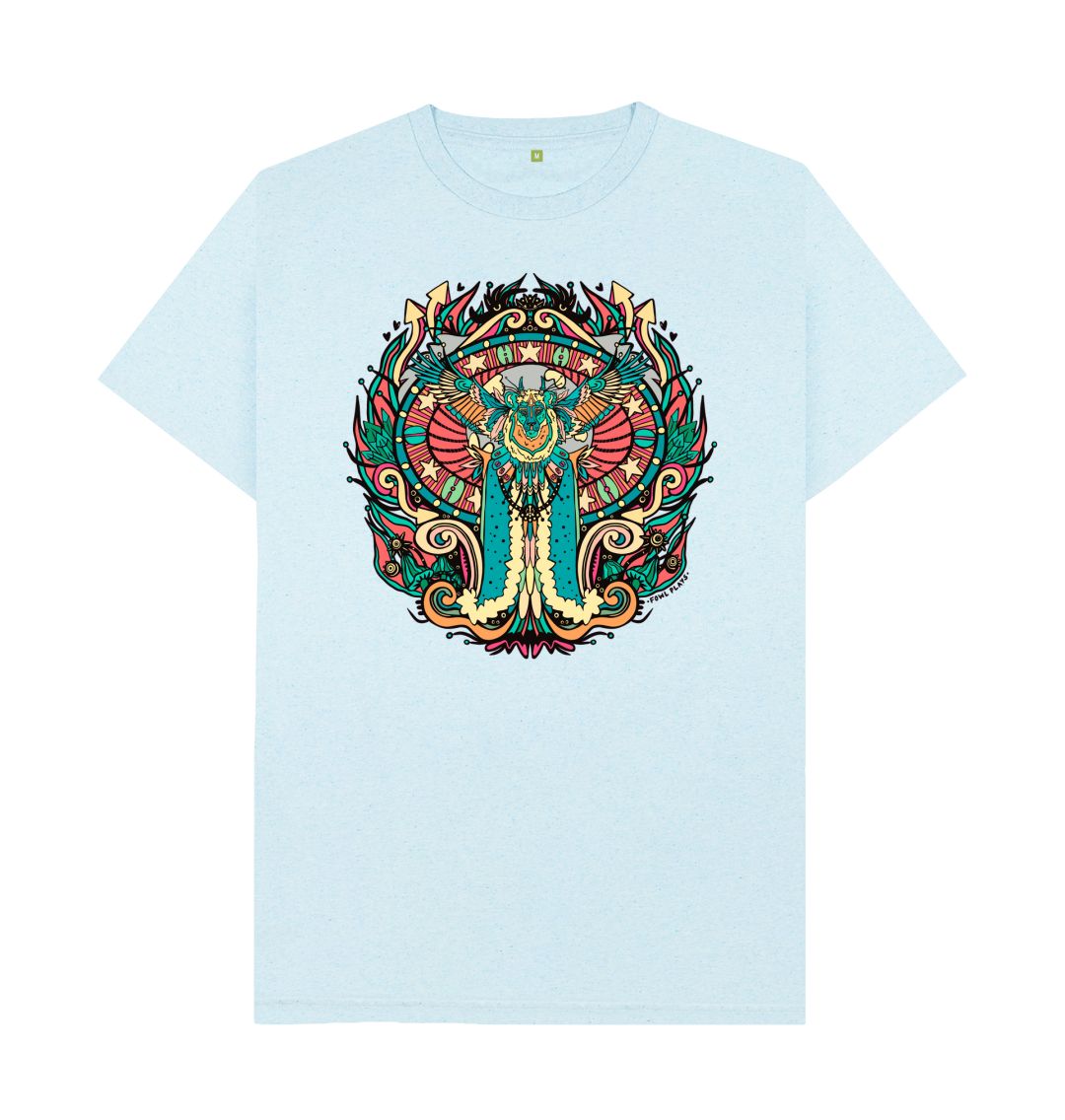 Light Blue Flying Lion Unisex T-shirt Teal Remill